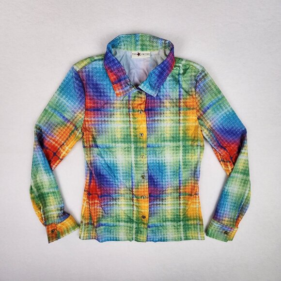 The Limited Tops - The Limited Long Sleeve Button Up Shirt Size XS (estimated) Multicolored